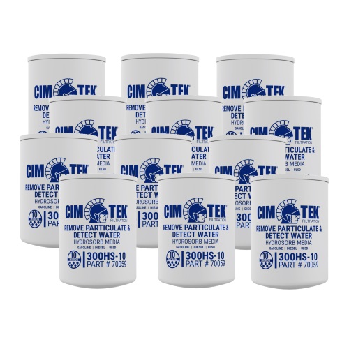 Cim-Tek 70059-12 300HS-10 Spin-On Filter for Water Detection 12-Pack - Fast Shipping - Filters